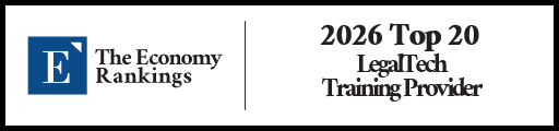 Top 20 LegalTech Training Provider Rankings 2026 Strip Badge