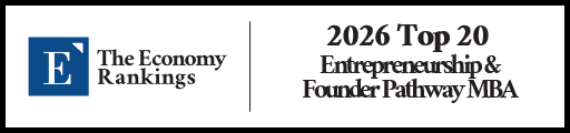 Top 20 Entrepreneurship & Founder Pathway MBA Rankings 2026 Strip Badge