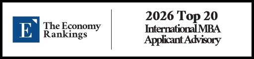 Top 20 International MBA Applicant Advisory Rankings 2026 Strip Badge
