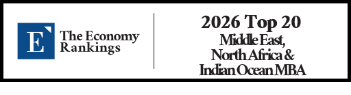 Top 20 Middle East, North Africa & Indian Ocean MBA Rankings 2026 Strip Badge