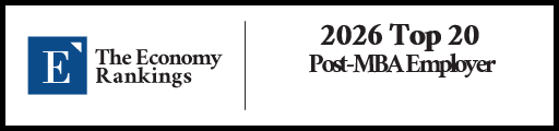Top 20 Post-MBA Employer Rankings 2026 Strip Badge