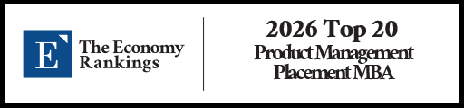 Top 20 Product Management Placement MBA Rankings 2026 Strip Badge