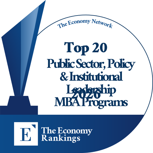 Top 20 Public Sector, Policy & Institutional Leadership MBA Programs 2026 Trophy Badge