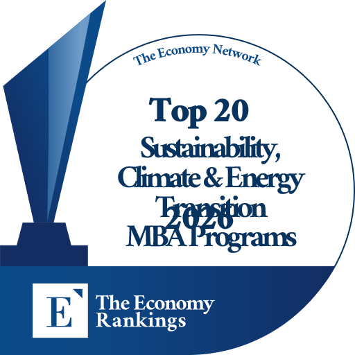 Top 20 Sustainability, Climate & Energy Transition MBA Programs 2026 Trophy Badge
